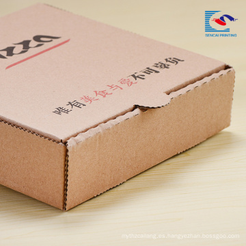 logo impreso caja de paquete de papel de pizza plegable con logo